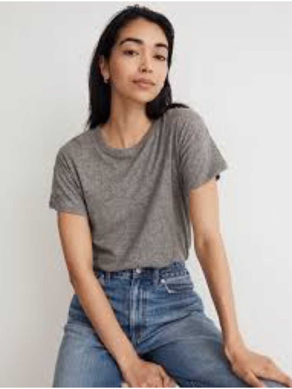 Madewell whisper tee! Women’s Small - dark Heather Gray! Excellent condition!